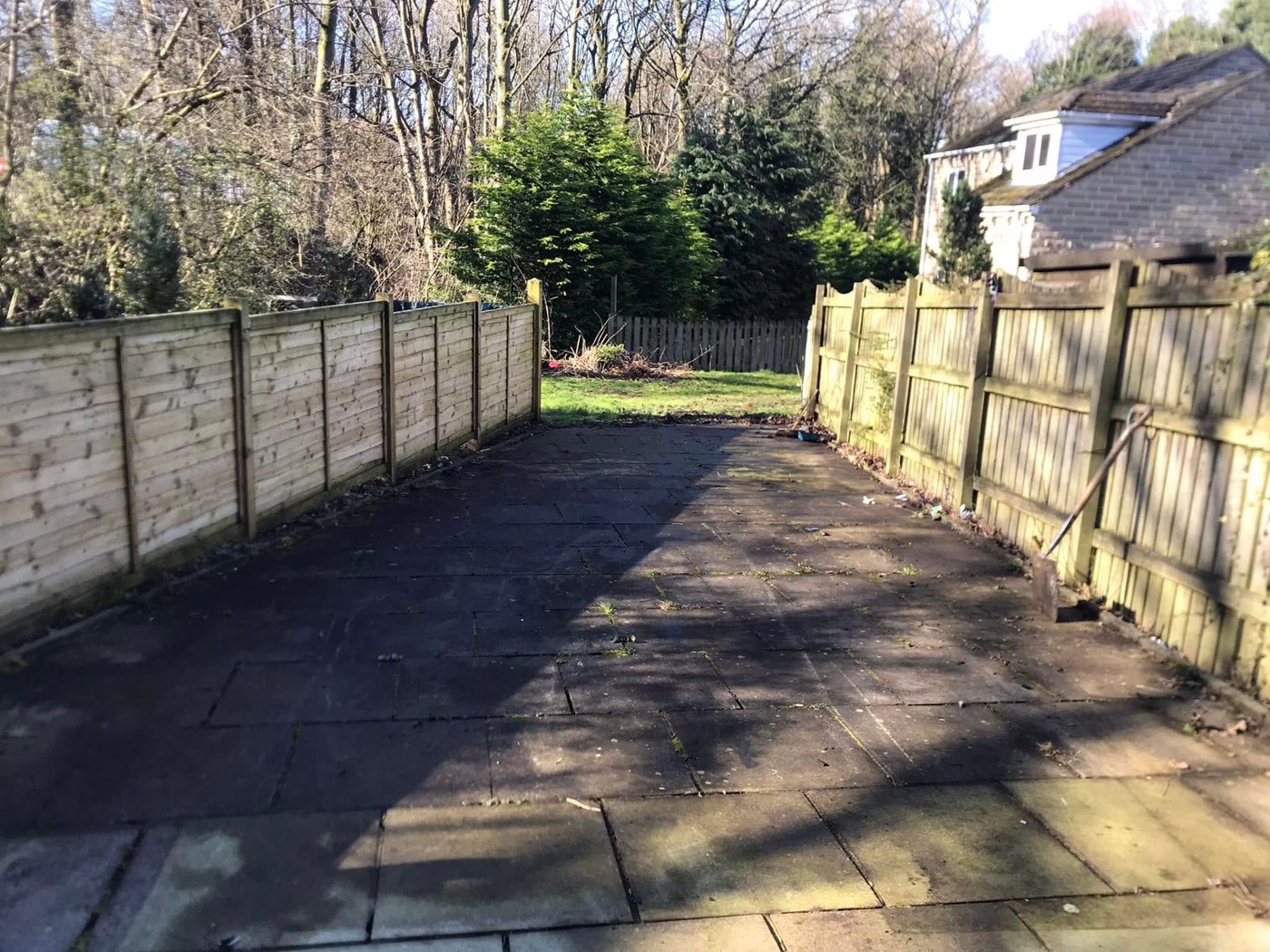 Patio garden clearance, after clearance